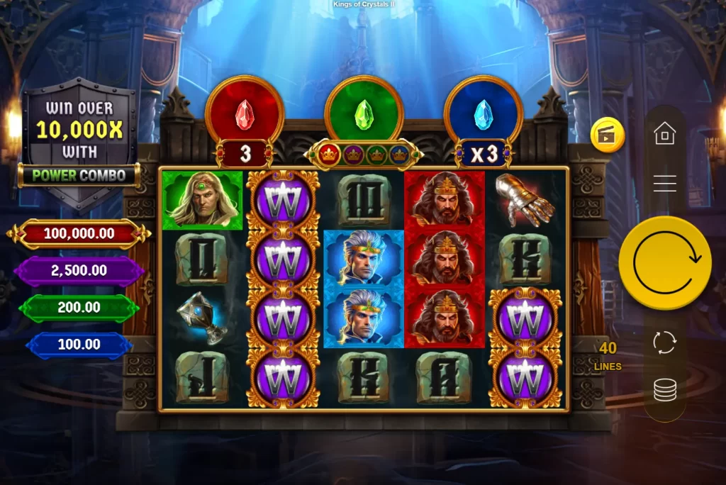Play Game Kings of Crystals II Power Combo 1